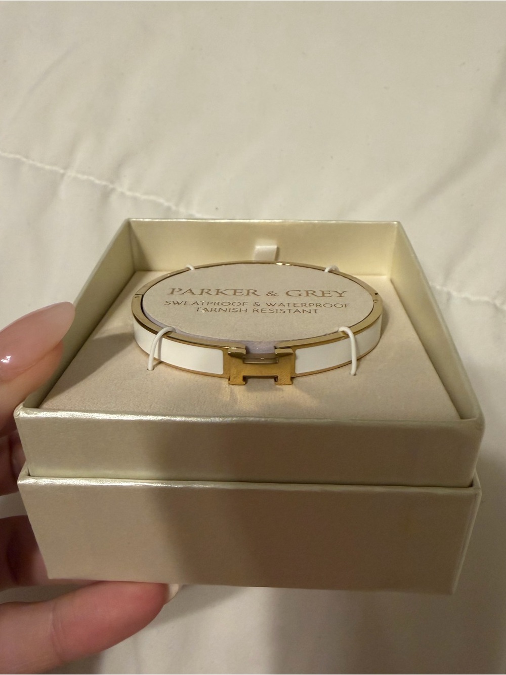 NIB Parker & Grey Hermes-Like H Bracelet